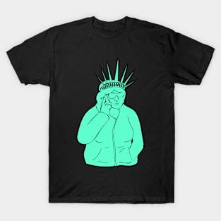 Statue of Lady Susan Liberty T-Shirt